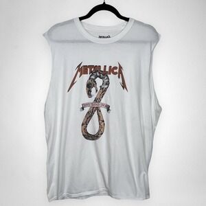 Metallica Snake Don't Tread‎ On Me Sleeveless T Shirt Top M
